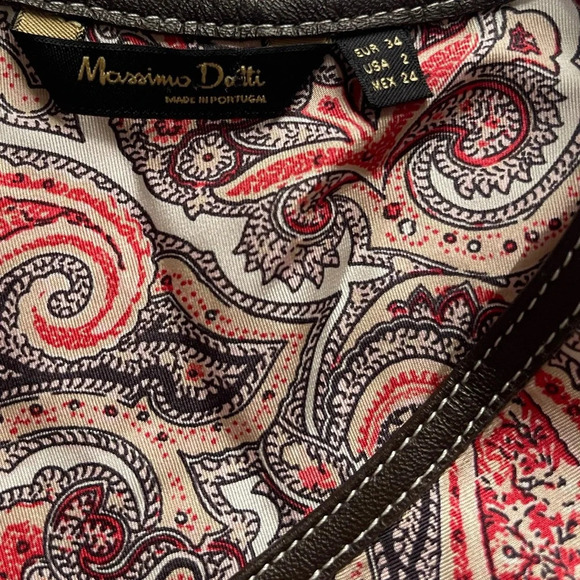 Massimo Dutti 100% Silk Pink Paisley Feminine Sleeveless Dress Floral Luxury - Picture 5 of 9